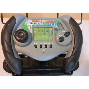 Vtg Handheld Electronic Soccer Game All Star Sports Tested Works Retro Toy
